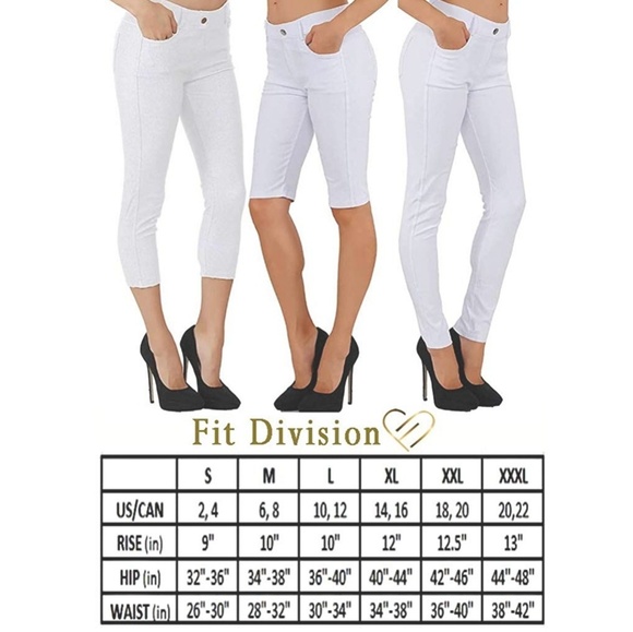 Jean Look Cotton Blend Jeggings Tights Slimming Fu - Picture 3 of 3